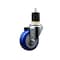 Service Caster 3.5'' SS Blue Poly Wheel Swivel 1-7/8'' Expanding Stem Caster SCC-SSEX20S3514-PPUB-BLUE-178 - alternate 1